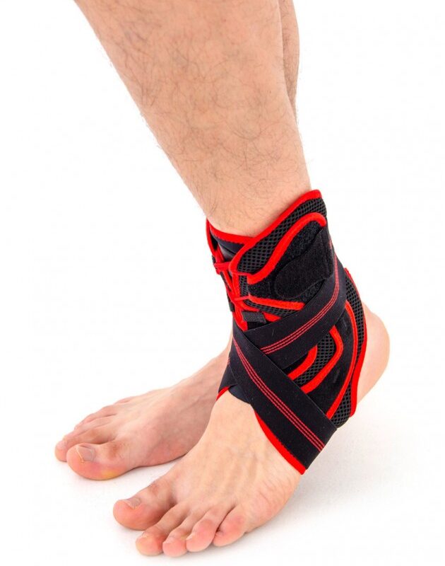 Alternative view of Opornica za gleženj s trakovi in z dodatno odstranljivo oporo