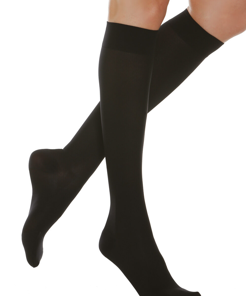Preventivne kompresijske dokolenke iz mehke mikrofibre 12-17 mmHg - 70DEN - Unisex