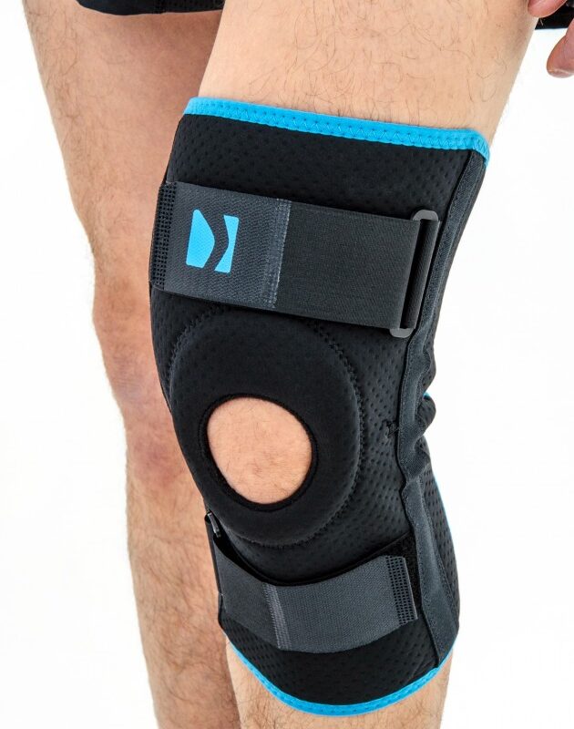 Alternative view of Opornica za koleno za stabilizacijo pogačice s trakovi za levo in desno stran