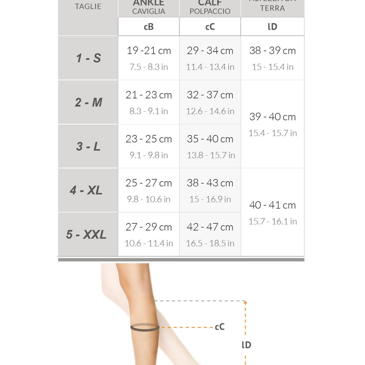 Alternative view of Bombažne medicinske kompresijske dokolenke - Razred 2 (23-32 mmHg)