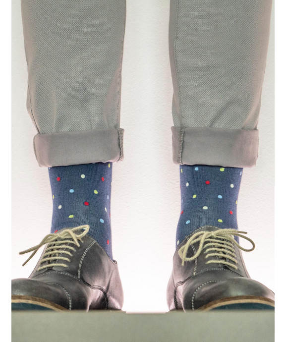 Preventivne kompresijske bombažne dokolenke s kompresijo 15-21 mmHg - s pikicami - Unisex - slika 6