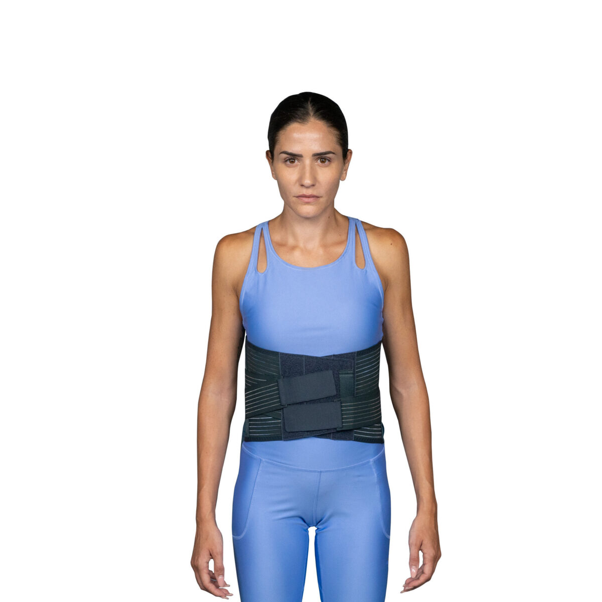 Ledvena opora z opornimi ojačitvami in nastavljivo višino