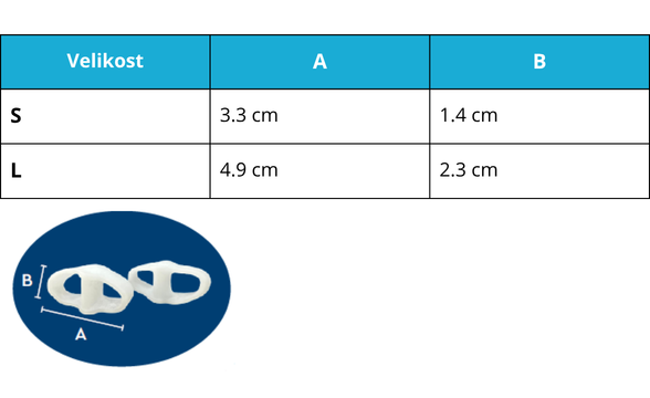 Ločevalec za prste na nogah z gelom